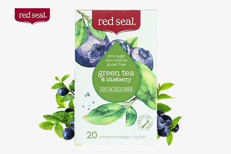 蓝莓绿茶水果茶